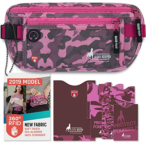 Money Belt for Travel - Slim Passport Holder Travel Pouch to Protect Your Important Papers and Money - Soft Innovative Rip-Stop Fabric, Secure and Water Resistant w/ RFID Blocking Sleeves Set - Thumbnail 7