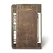 Slim RFID Wallets for Men Leather - Front Pocket Card Holder Sleeve - RFID Blocking,Dark Brown[csc6-dbch-rfid],OneSize