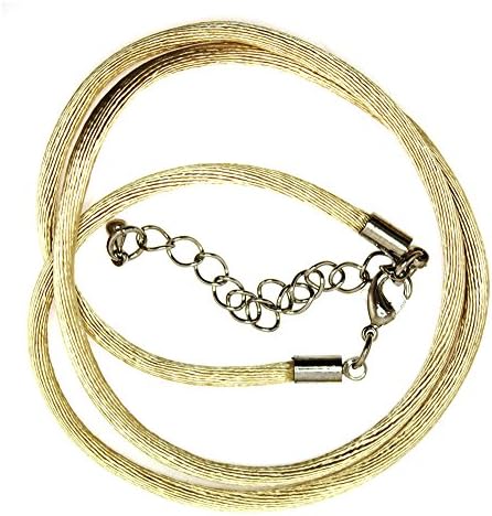 Mevoi 30 Inch Beige Silk Cord with 2 in. extender - 2MM