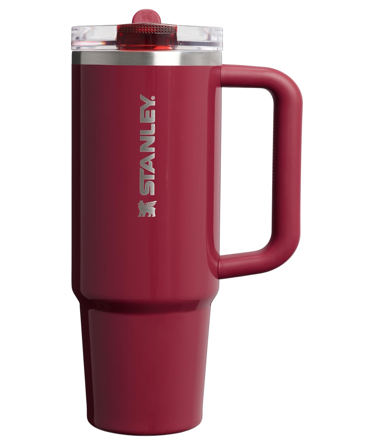 Photo 1 of STANLEY Quencher ProTour Flip Straw Tumbler with Leakproof Lid 30 oz| Built-In Straw & Handle | Cupholder Compatible for Travel | Insulated Stainless Steel Cup | BPA-Free | Cranberry Gloss