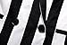 Moxeay Black and White Striped Blazer Jacket Halloween Beetlejuice Costume(M)