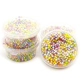 Livoty Rainbow Colorful Styrofoam Decorative Slime