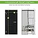 SHINE HAI Magnetic Screen Door with Heavy Duty Mesh Curtain Full Frame Velcro Fits Door Up to 34 x 82-inch Max, Black