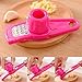 Longay Multifunction Stainless Steel Pressing Garlic Slicer Cutter Shredder Kitchen Tool (Red)