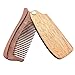 Folding Wood Hair Comb Beard Comb Beard Brush Beard Trimmer Pocket Size Beard Mustache Comb