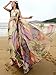 MedeShe Women's Chiffon Floral Holiday Beach Bridesmaid Maxi Dress Sundress