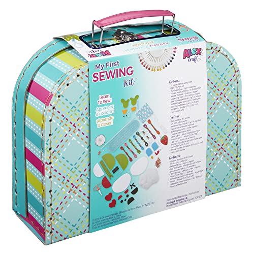 My First Sewing Kit by Alex Crafts, Perfect Sewing Kit for Beginners, Arts and Crafts Colorful