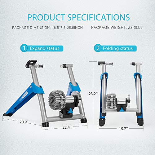 VIVOHOME Bike Trainer Stand Indoor Bicycle Exercise Stationary Cycling Converter with Front