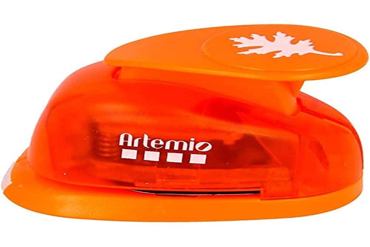 Artemio 2.5 cm Big Leaf Number 3 Lever Punch, Orange