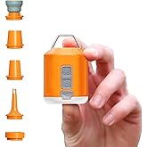 Aerogogo GIGA Pump 4 Mini Air Pump 4.2kPa with Camping Lantern Portable Air Pump, Rechargeable Air Inflator can Deflation, Travel Inflator for Air Bed Mattress, Swimming Rings, Vacuum Bags