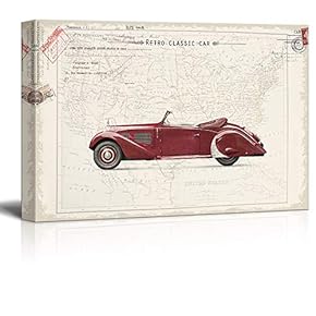Classic Vintage Red Car