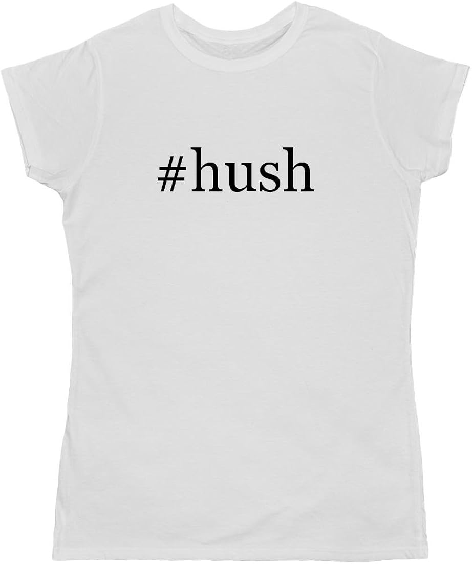 Amazon.com: #hush - Hashtag Adult Women's T-Shirt, White, XX-Large: Clothing