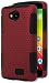 LG Tribute Case, Bastex Heavy Duty Hybrid Protective Case - Soft Black Silicone Cover with Red Protective Mesh Shell Case for LG Tribute LS660