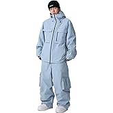 YEEFINE Women's Snow Snowboard Suits Baggy Men's Ski Jacket and Pants Set Insulated Snowsuits Waterproof Winter