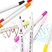 Dyvicl Watercolor Dual Brush Pens - 12 Colors Watercolor Markers with Fineliner 0.4 Markers Pen Set for Adult Coloring Books, Bullet Journal, Drawing, Highlighting, Sketching, Doodling, Lettering