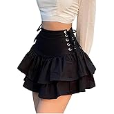 Instobig Mini Skirt Y2k Pleated Skirts Alt Aesthetic Goth Fairycore Skirts High Waist