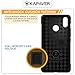 KAPAVER® Rugged Back Cover Case for Xiaomi Mi Max 3 MIL-STD 810G Officially Drop Tested Solid Black Shock Proof Slim Armor Patent Design - (Black)