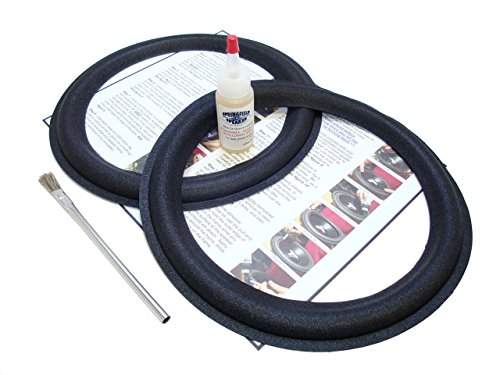 Foam Surround Edge Repair Kit - 2 Speaker Kit - 10 Inch - Compatible with Advent: Legacy, Legacy II, Legacy III, Maestro, 25013, 6003, 6300, 2200853, 2201666, 2202414, Many More