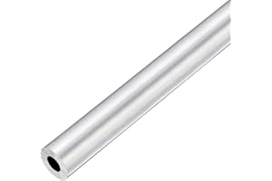 TOP-VIGOR 1Pc 6063 Aluminum Round Tube, 20mm OD 12mm ID 300mm Length Seamless Aluminum Straight Tubing Pipe Tubing for Industry DIY Projects