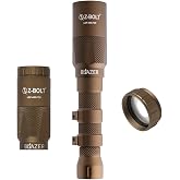 Z-BOLT&reg; Blazer LEP Tactical Weapon Light with Beam Diffuser. Dual Fuel! 18650 Light Body &amp; Tailcap - 1100 Meter Range &amp; 315,000 Candela (FDE)