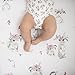 Bebe au Lait Classic Muslin Crib Sheet, 100% Cotton Muslin, Fits Standard Crib Mattress - Bunny Tails