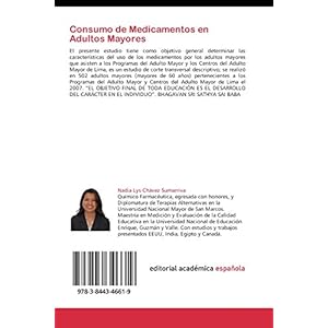 Consumo de Medicamentos en Adultos Mayores: En los Programas del Adulto Mayor y los Centros del Adulto Mayor de Lima (Spanish Edition)