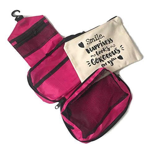 Atomiko Solutions COSMETIC BAG AND HANGING TRAVELING BAG.
