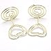 JANOU Mini Heart Shape Place Card Memo Holder Picture Stand Note Clip for Wedding Party Decoration Pack 10pcs (Gold)