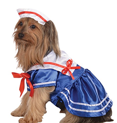 UHC Sailor Girl Navy Military Uniform Fancy Dress Halloween Pet Dog Costume
