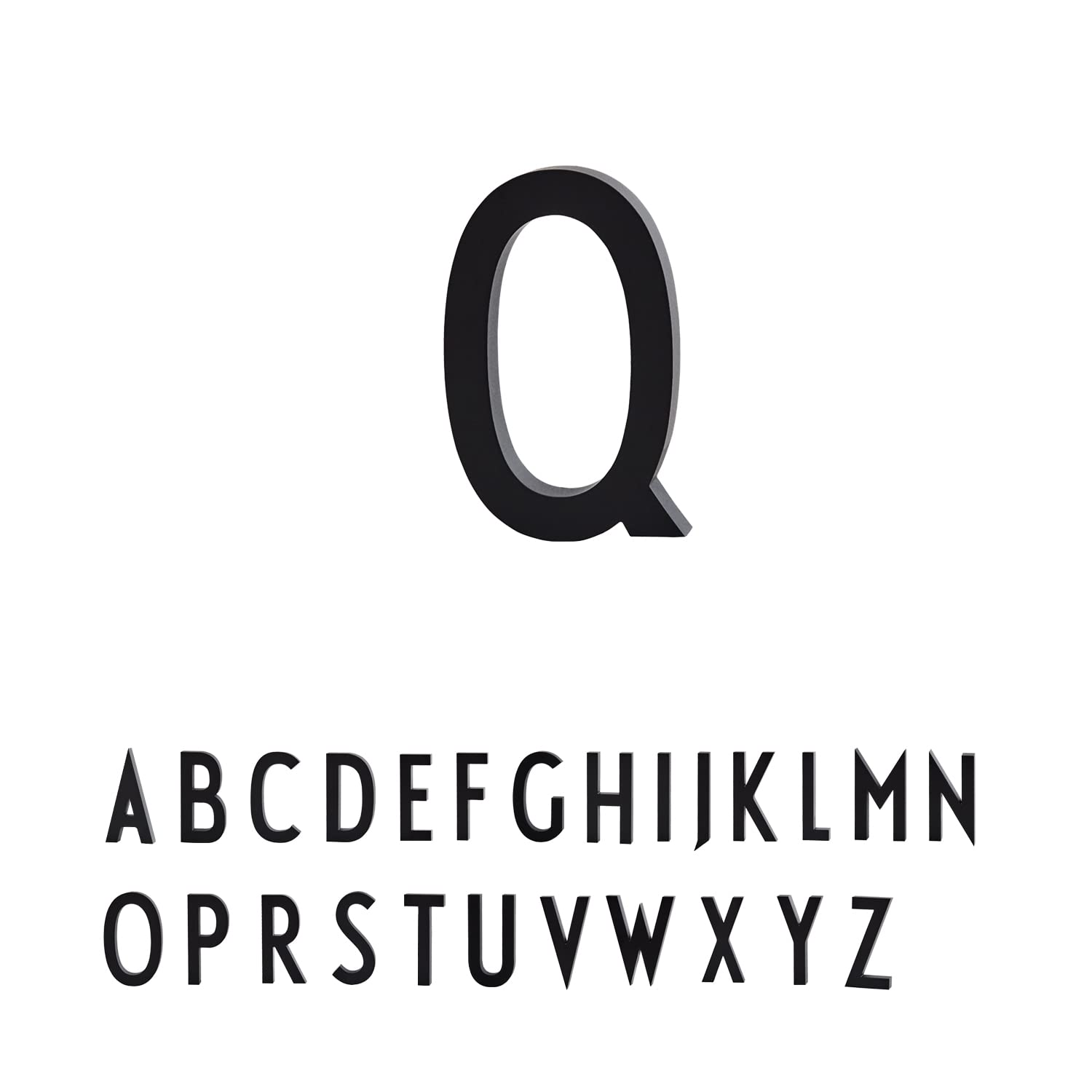 Design Letters House Numbers A-Z | Floating House Letters in Aluminium | Perfect for Wall Decor in Home & Office | Modern House Signs Mounted with Screws/Adhesive Tap | House Name for Street/Address