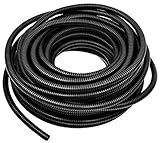American Terminal Wire Loom Black 20' Feet 3/8" Split Tubing Hose Cover Auto Home Marine