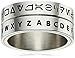 Star Wars Jewelry Aurebesh Stainless Steel Men's Spinner Ring, Size 12