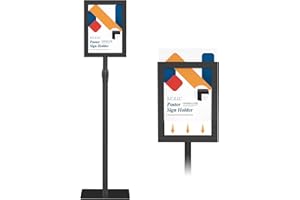 Relx Adjustable Outdoor Sign Holder Stand for Display - Floor Sign Stand with Base for Business Retail Events 8.5x11 inches