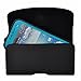 Kuteck® Black Leather Belt Holster Pouch Clip Fits For Samsung Galaxy S10E / s6 / s6 edge / s5 / s4 / s3 Otterbox / Lifeproof / Mophie Juice Pack Air/Plus Case On. Includes A Black Stylus Pen