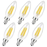 Albrillo E12 LED Bulb LED Candelabra Bulb, Ceiling Fan Light Bulbs 40 Watt Equivalent, Warm White 2700K, 6 Pack