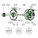 Piscifun Sword ‖ Fly Fishing Reel Lighter Weight with CNC-machined Aluminum Alloy Body 3/4 Green