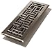 Decor Grates AJH414-NKL 4-Inch by 14-Inch Oriental Floor Register, Brushed Nickel