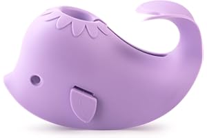 LOYATRO Bathtub Faucet Cover for Baby Bath Spout Cover, Kids Shower Head Protector Bathtub Spout Guard Toddlers Protection Accessories(Whale-Purple)