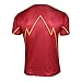 Topway Men's The Flash Short Sleeve Crewneck Compression Super Heroes T-shirt Wicking Tee (Large, Red(TXSD01))