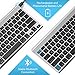 Rechargeable Bluetooth Keyboard for Mac OS, Jelly Comb Ultra Compact Mini Wireless Keyboard Compatible for MacBook, MacBook Air, MacBook Pro, iMac, and iMac Pro - Aluminum Black