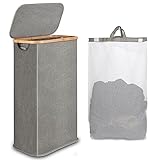 iEGrow Slim Laundry Hamper, 60L Narrow Laundry