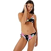 Roxy Women's Side Lace-up Bikini Bottoms –Stretch Swimwear, UPF+50, Quick-Dry Swim Bottoms