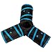 Prosper Pet Cat Tunnel - Collapsible 3 Way Play Toy - Tube Fun for Rabbits, Kittens, and Dogs - Black/Aqua