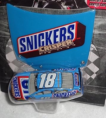 Kyle Busch #18 Snickers Crisper Paint Scheme 1/64 Scale Diecast Lionel NASCAR Authentics with Matching Hood