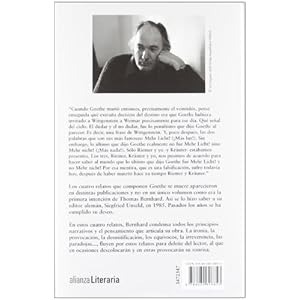 Goethe se muere / Goethe dies: Relatos / Short Stories (Spanish Edition)