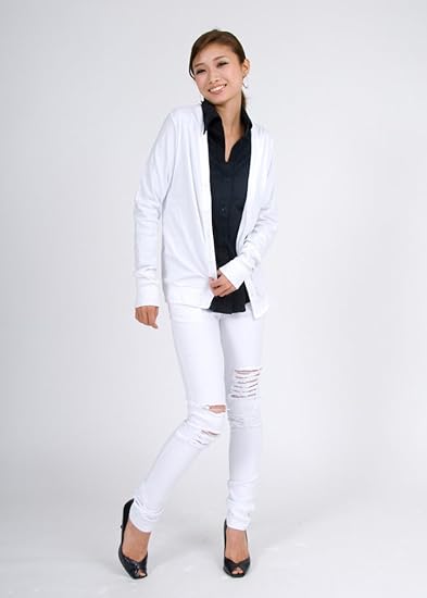 Amazon アメリカンアパレル アメアパ コットン カーディガン American Apparel Unisex Baby Rib Cardigan メンズ レディース サイズm White カーディガン 通販