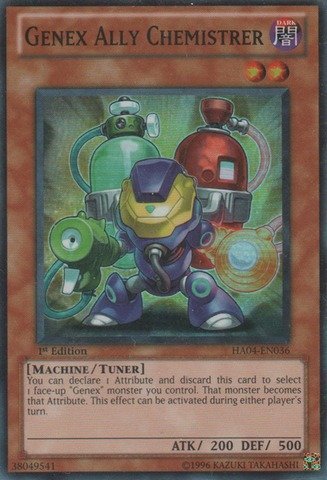 Yu-Gi-Oh! - Genex Ally Chemistrer (HA04-EN036) - Hidden Arsenal 4: Trishulas Triumph - 1st Edition - Super Rare