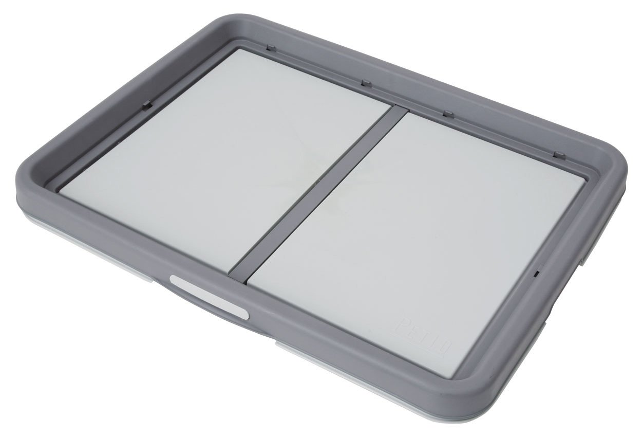 ペティオ (Petio) 片手でらくらく ドッグトレー グレー 犬用 ワイド商品画像