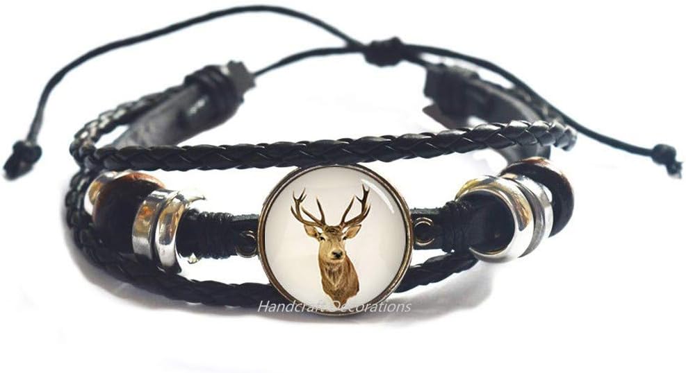 Deer Bracelet Deer Charm Bracelet Deer Bangle Bracelet Peralized Jewelry Animal