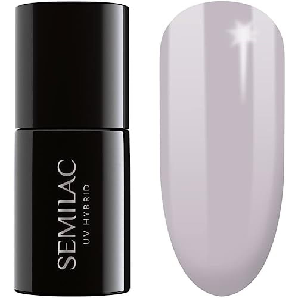SEMILAC 223 Soft Grey Nail UV Gel Polish | Long Lasting and Easy to Apply | Soak off UV/Led | Perfect for Home and Professional Manicure and Pedicure 7 ml